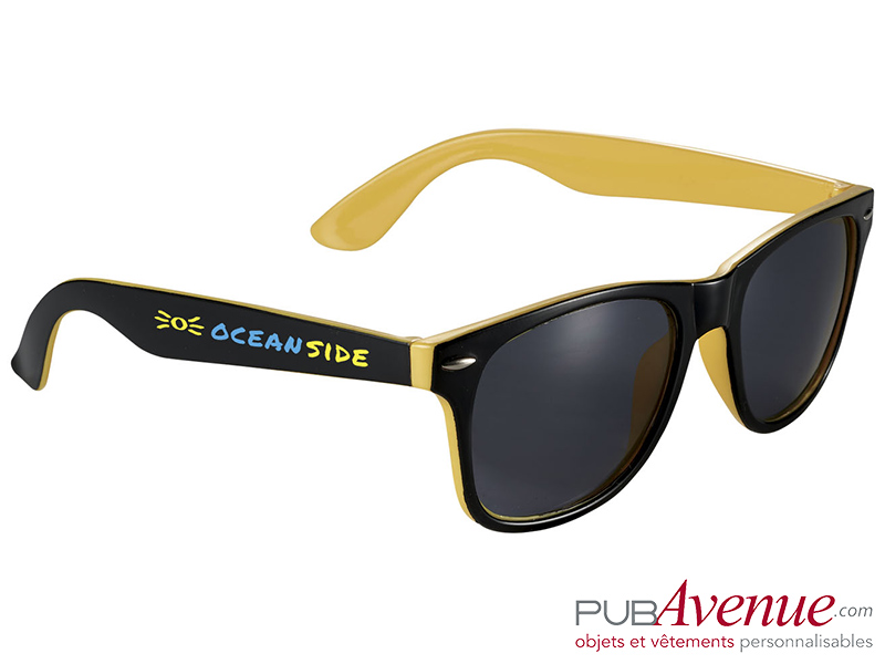 Lunettes de soleil bicolores personnalisées Lunettes de soleil bicolores personnalisées
